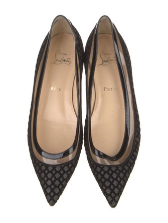 Christian Louboutin Velvet Animal Print Ballet Flats