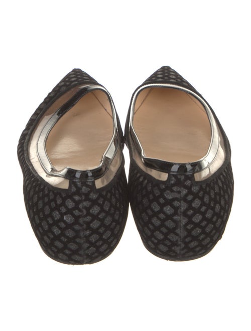 Christian Louboutin Velvet Animal Print Ballet Flats