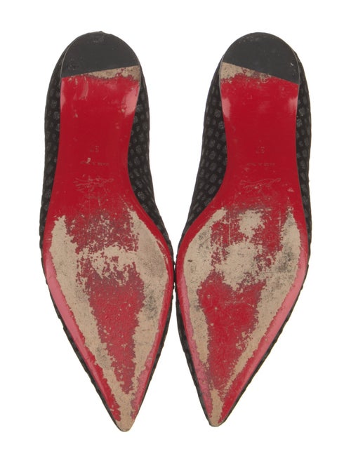 Christian Louboutin Velvet Animal Print Ballet Flats