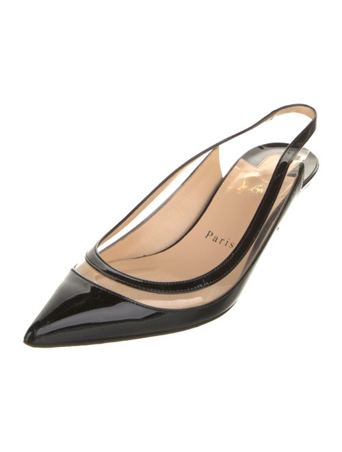 Christian Louboutin Patent Leather Slingback Pumps