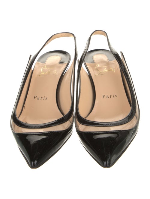 Christian Louboutin Patent Leather Slingback Pumps