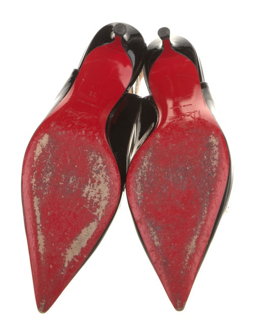 Christian Louboutin Patent Leather Slingback Pumps