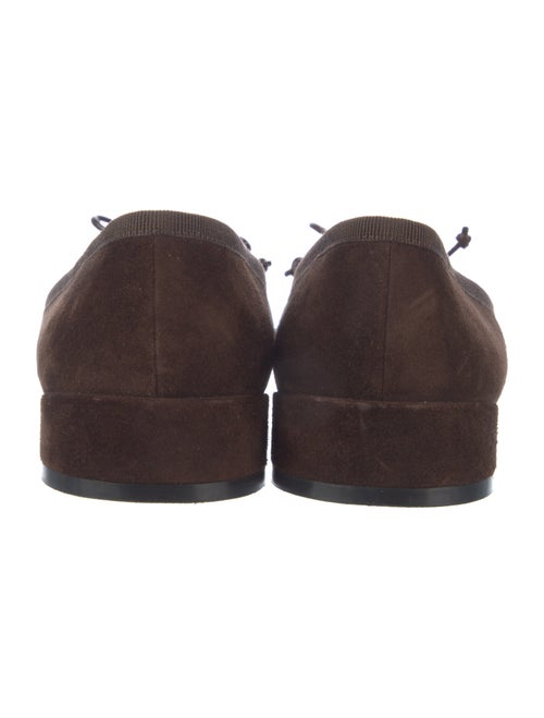 Christian Louboutin Suede Bow Accents Ballet Flats