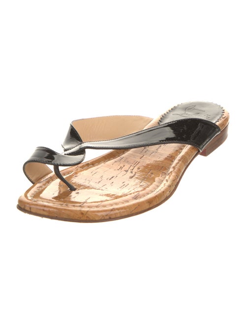 Christian Louboutin Patent Leather Slides
