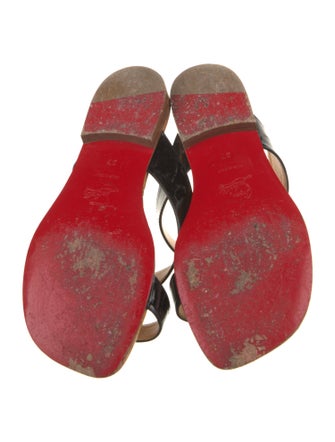 Christian Louboutin Patent Leather Slides