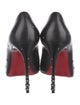 Christian Louboutin Leather Crystal Embellishments Pumps