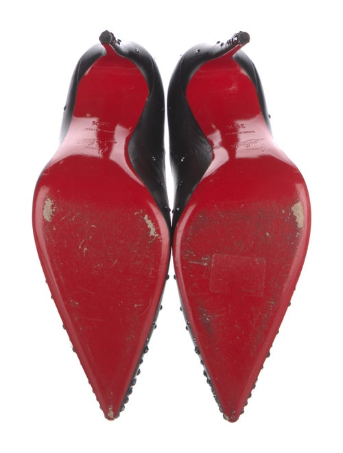 Christian Louboutin Leather Crystal Embellishments Pumps