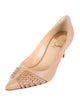 Christian Louboutin Spike Accents Leather Pumps