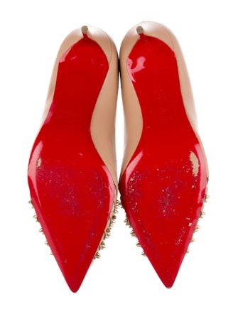 Christian Louboutin Spike Accents Leather Pumps