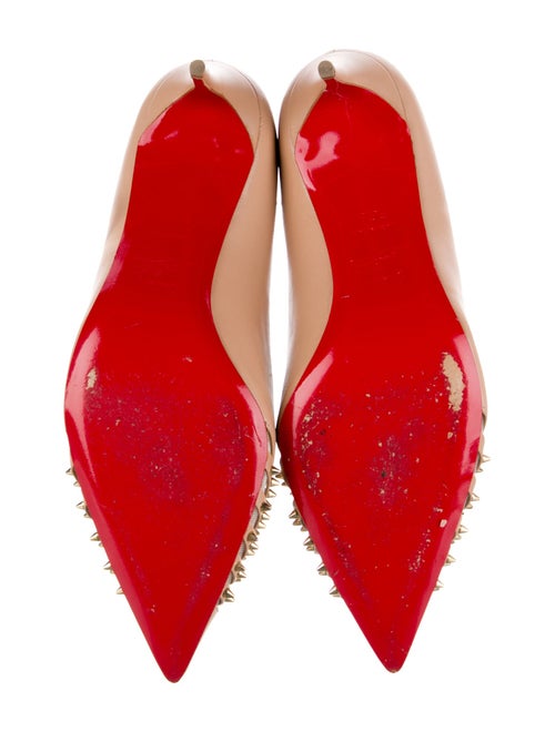 Christian Louboutin Spike Accents Leather Pumps