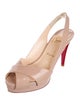 Christian Louboutin Patent Leather Slingback Pumps