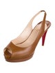 Christian Louboutin Leather Slingback Pumps