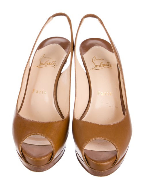 Christian Louboutin Leather Slingback Pumps