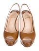 Christian Louboutin Leather Slingback Pumps