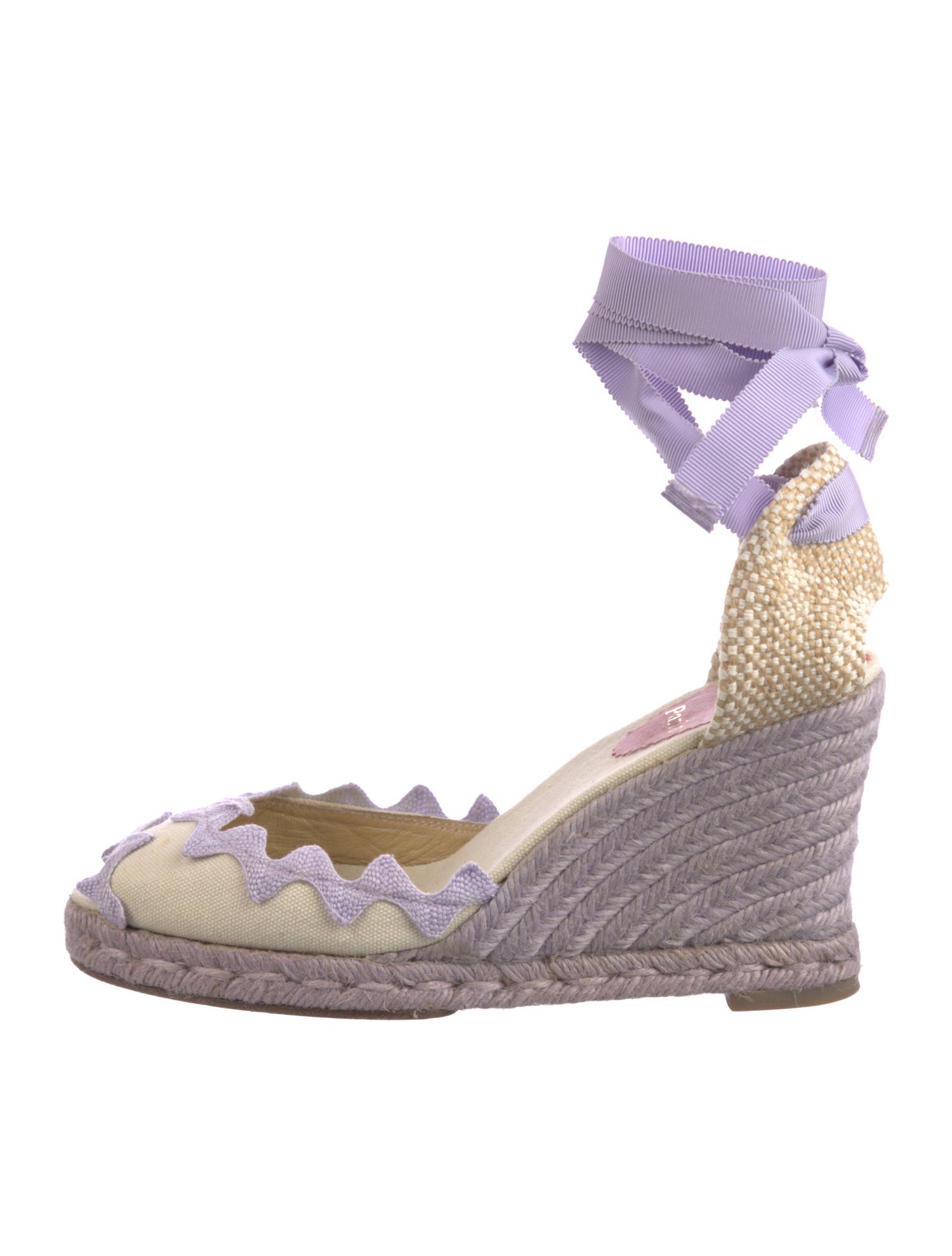 Christian Louboutin Canvas Colorblock Pattern Espadrilles