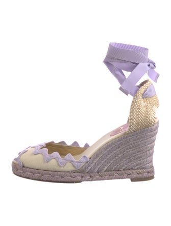 Christian Louboutin Canvas Colorblock Pattern Espadrilles