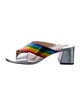 Christian Louboutin Patent Leather Colorblock Pattern Sandals