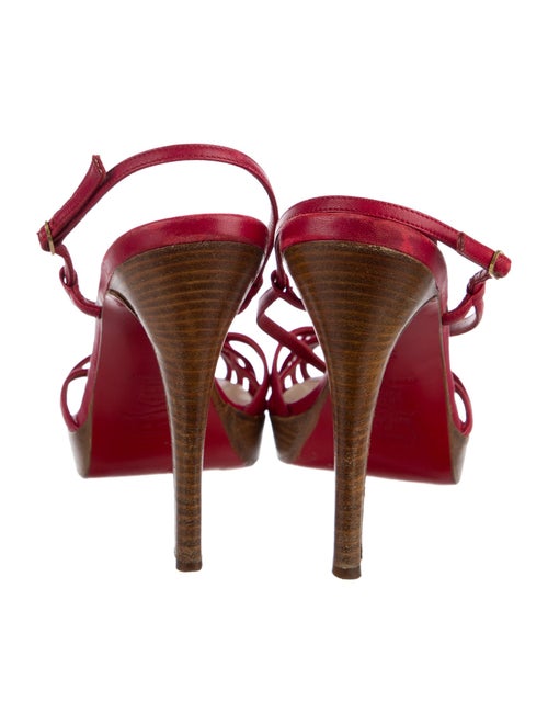 Christian Louboutin Leather Slingback Sandals
