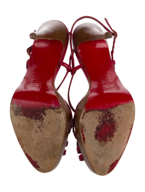 Christian Louboutin Leather Slingback Sandals