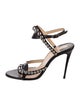 Christian Louboutin Leather Studded Accents Sandals