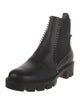 Christian Louboutin Spike Accents Leather Chelsea Boots