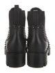 Christian Louboutin Spike Accents Leather Chelsea Boots