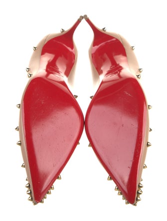 Christian Louboutin Spike Accents Leather Pumps