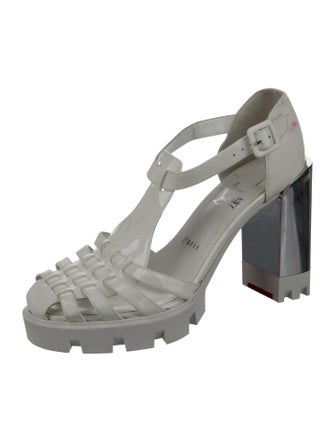 Christian Louboutin Patent Leather T-Strap Pumps