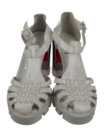 Christian Louboutin Patent Leather T-Strap Pumps