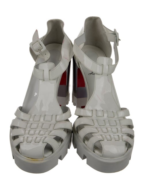 Christian Louboutin Patent Leather T-Strap Pumps