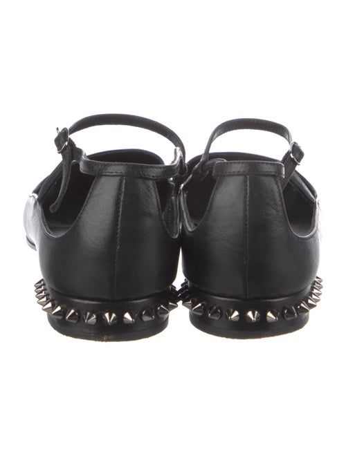 Christian Louboutin Spike Accents Leather Flats