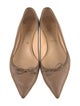Christian Louboutin Spike Accents Leather Ballet Flats