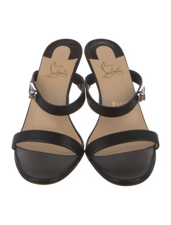 Christian Louboutin Leather Slides