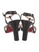 Christian Louboutin Leather T-Strap Sandals
