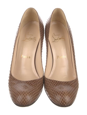 Christian Louboutin Snakeskin Animal Print Pumps