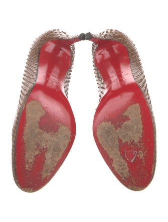 Christian Louboutin Snakeskin Animal Print Pumps