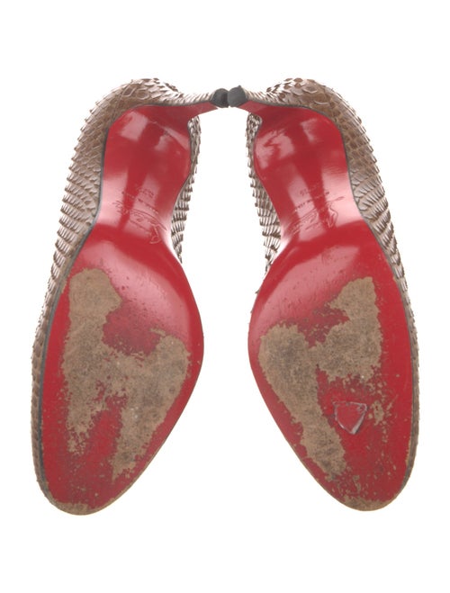 Christian Louboutin Snakeskin Animal Print Pumps