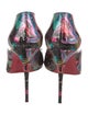 Christian Louboutin Patent Leather Printed D'Orsay Pumps