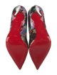 Christian Louboutin Patent Leather Printed D'Orsay Pumps