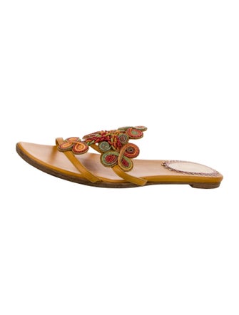 Christian Louboutin Leather Slides