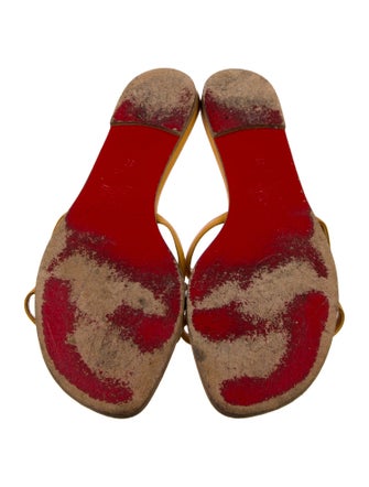 Christian Louboutin Leather Slides