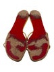 Christian Louboutin Leather Slides
