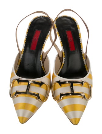 Christian Louboutin Patent Leather Studded Accents Espadrilles