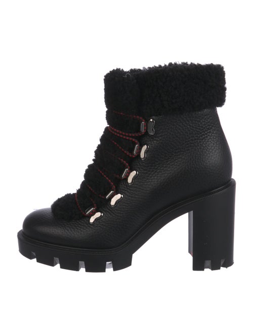 Christian Louboutin Leather Combat Boots