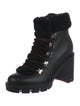 Christian Louboutin Leather Combat Boots