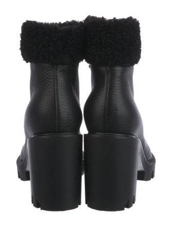 Christian Louboutin Leather Combat Boots