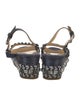 Christian Louboutin Spike Accents Denim Espadrilles