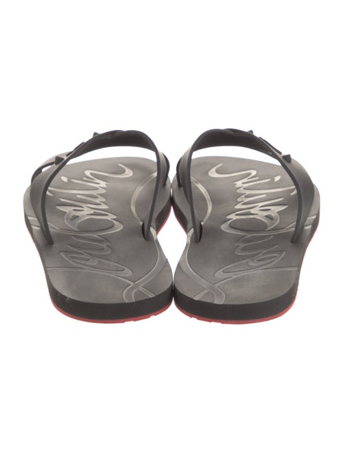 Christian Louboutin Spike Accents Rubber Slides