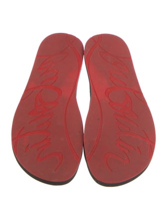 Christian Louboutin Spike Accents Rubber Slides
