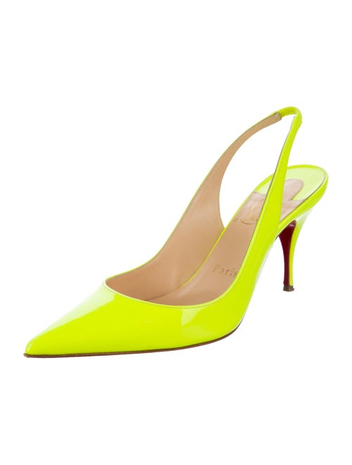 Christian Louboutin Patent Leather Slingback Pumps